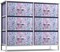 Sorbus 6 Drawers Dresser- Storage Unit with Steel Frame, Wood Top, Fabric Bins - for Bedroom, Closet, Office and more